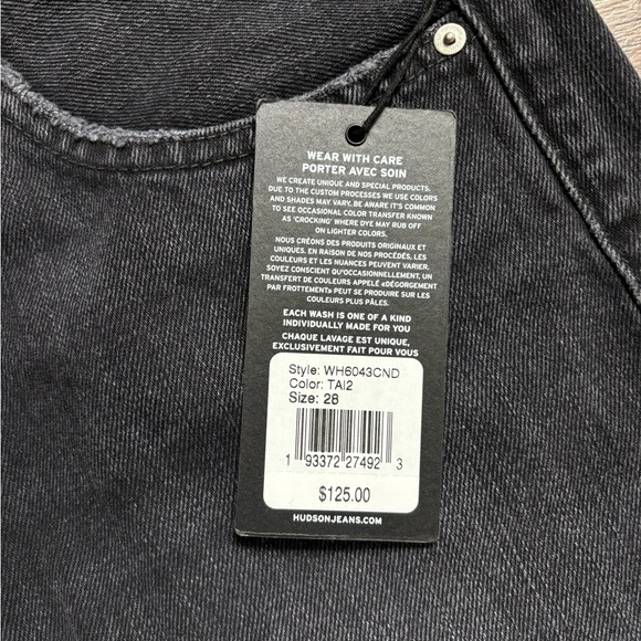 Hudson Jeans High-Rise Denim Shorts, Size 28 - Picture 5 of 6